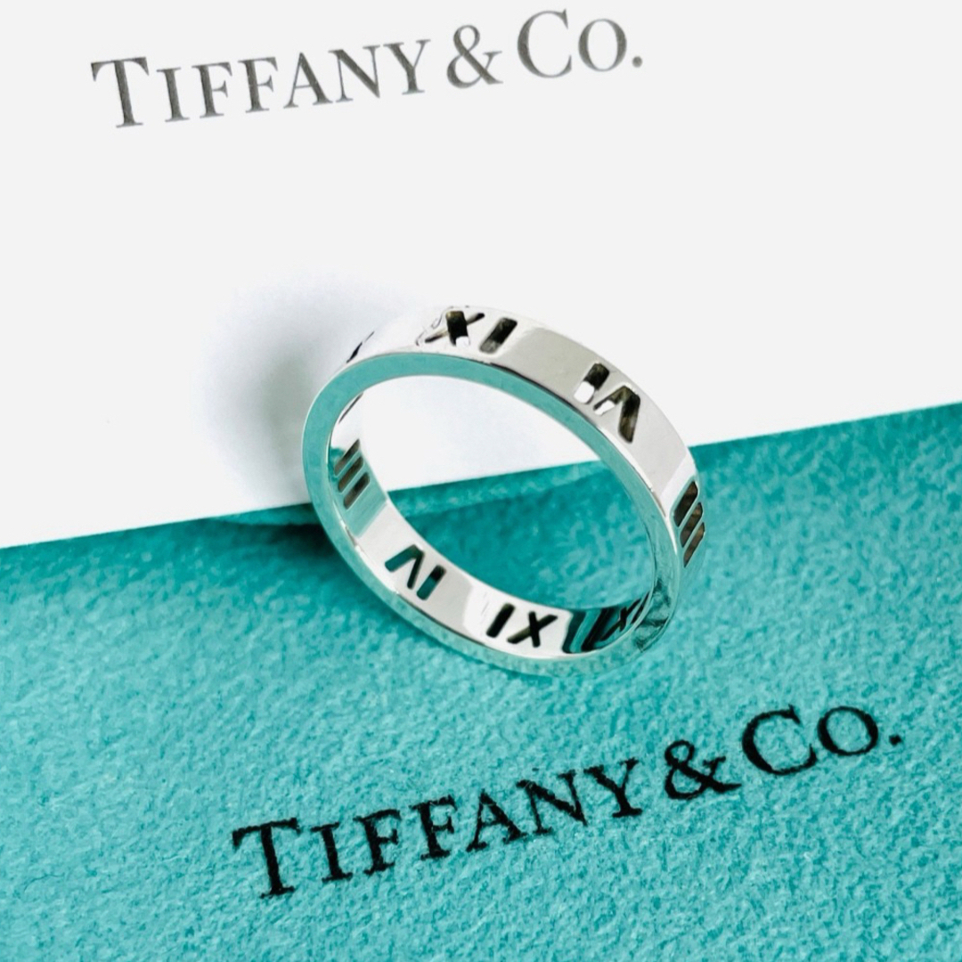 Tiffany & Co.(ティファニー)の超美品☆ティファニー オープンアトラス ナロー シルバー リング 9号 指輪 レディースのアクセサリー(リング(指輪))の商品写真