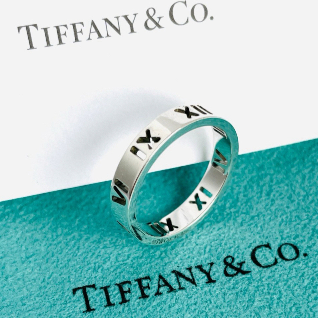 Tiffany & Co.(ティファニー)の超美品☆ティファニー オープンアトラス ナロー シルバー リング 9号 指輪 レディースのアクセサリー(リング(指輪))の商品写真