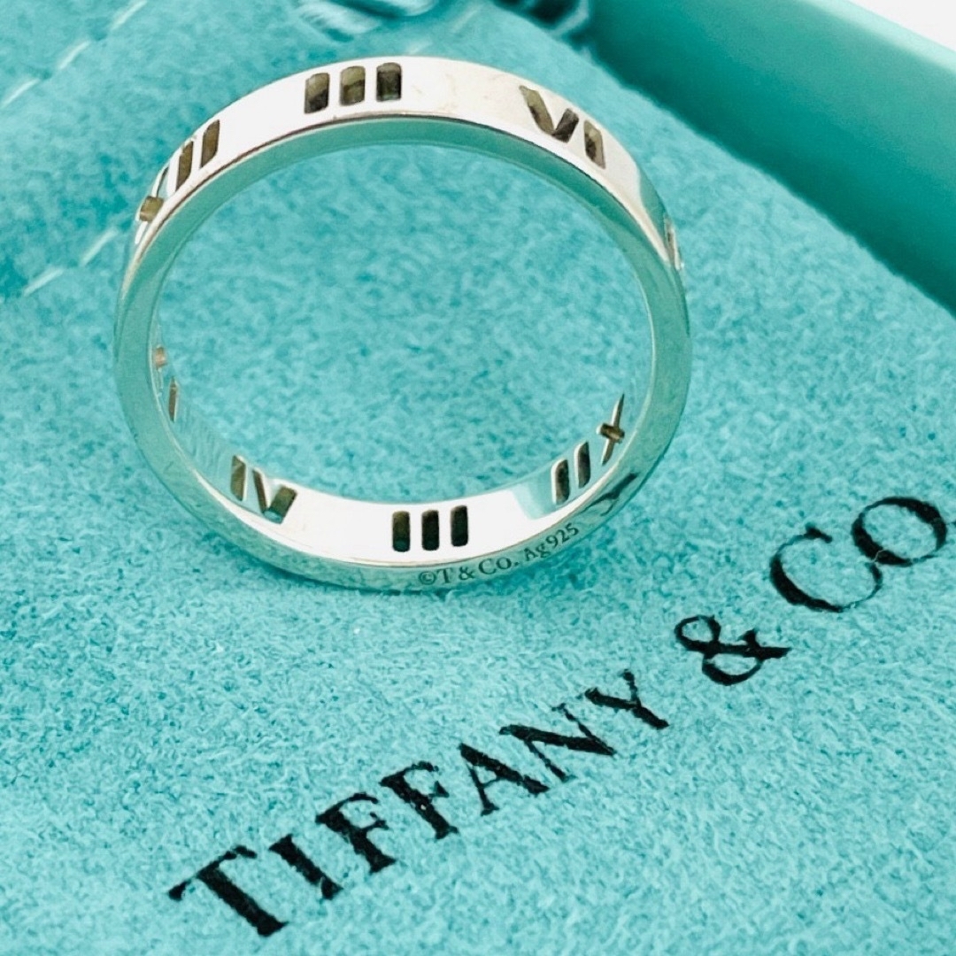 Tiffany & Co.(ティファニー)の超美品☆ティファニー オープンアトラス ナロー シルバー リング 9号 指輪 レディースのアクセサリー(リング(指輪))の商品写真