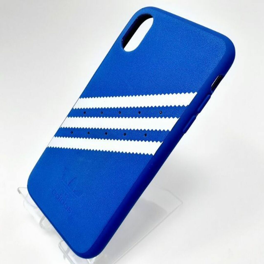 adidas(アディダス)の新品 アディダス iPhone X XS 兼用 スマホケース ブルー ホワイト スマホ/家電/カメラのスマホアクセサリー(iPhoneケース)の商品写真
