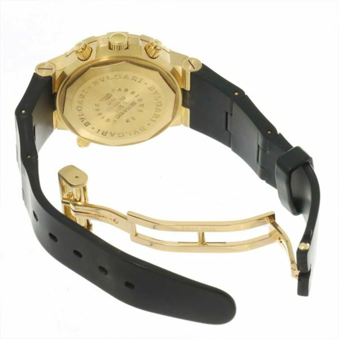 BVLGARI(ブルガリ)のブルガリ BVLGARI ディアゴノ スクーバ GMT SD38GGMT メンズ 腕時計 デイト ブラック 文字盤 K18YG 自動巻き Diagono VLP 90221716 メンズの時計(腕時計(アナログ))の商品写真