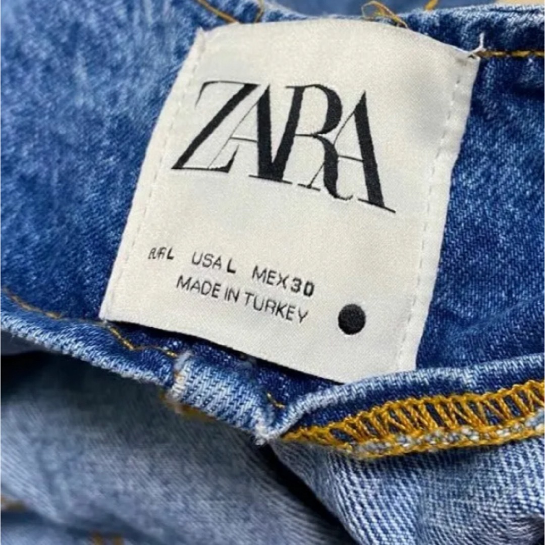 ZARA(ザラ)のZARA デニムオーバーオール  サロペット オーバーオール デニム サイズL レディースのパンツ(サロペット/オーバーオール)の商品写真