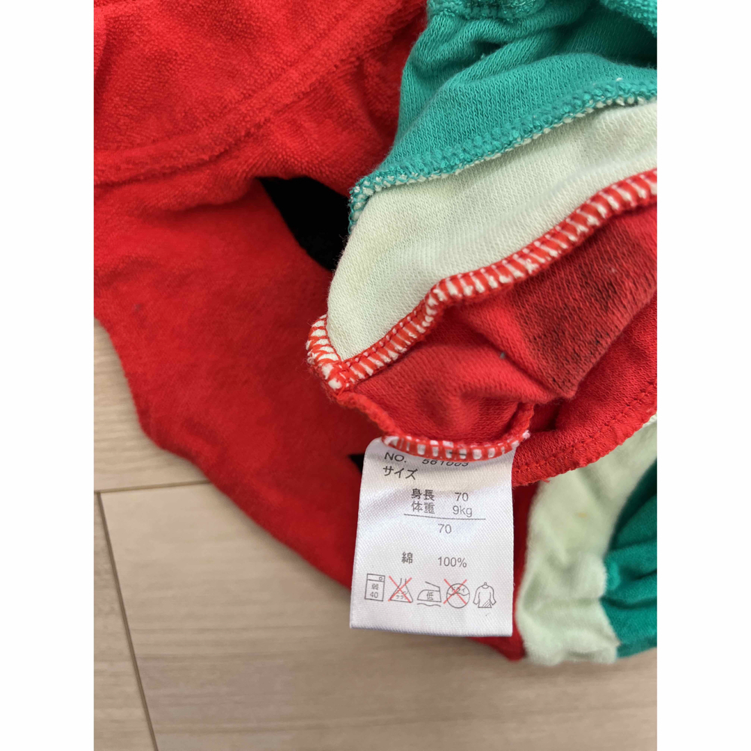 スイカのロンパース キッズ/ベビー/マタニティのベビー服(~85cm)(ロンパース)の商品写真