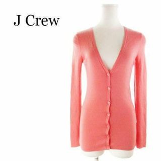 ジェイクルー(J.Crew)のジェイクルー カーディガン ニット 長袖 ピンク 211130AH15A(カーディガン)