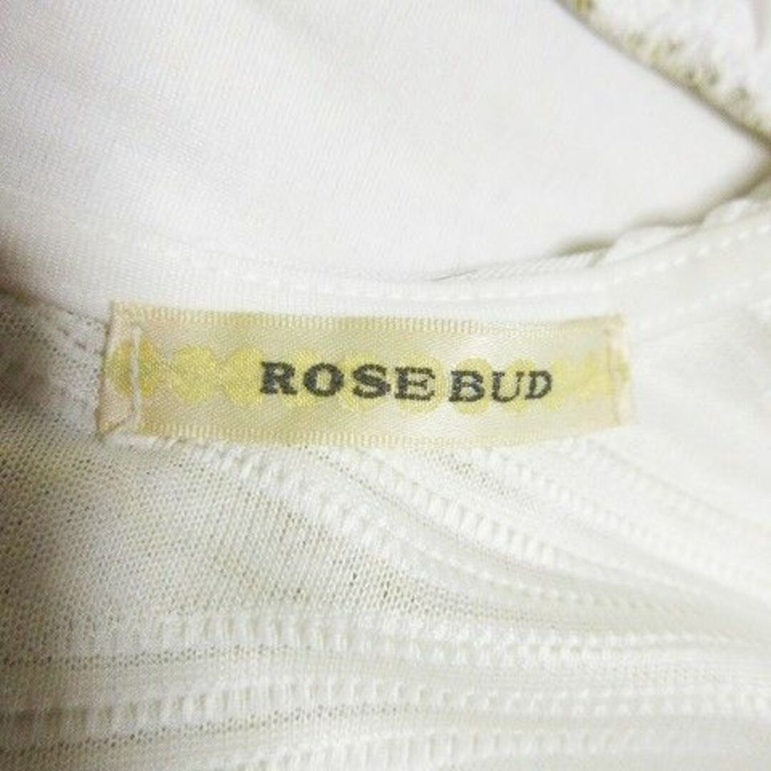ROSE BUD(ローズバッド)のローズバッド ノースリーブミニワンピース ツイード F 黄 220326AO2A レディースのワンピース(ミニワンピース)の商品写真