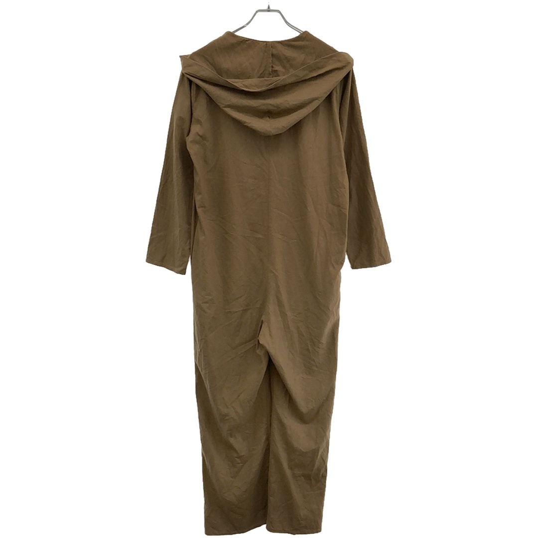 BASE RANGE ベースレンジ 23AW VESTER JUMPSUIT ネップ加工フーデッドジャンプスーツ ベージュ XS レディースのパンツ(オールインワン)の商品写真