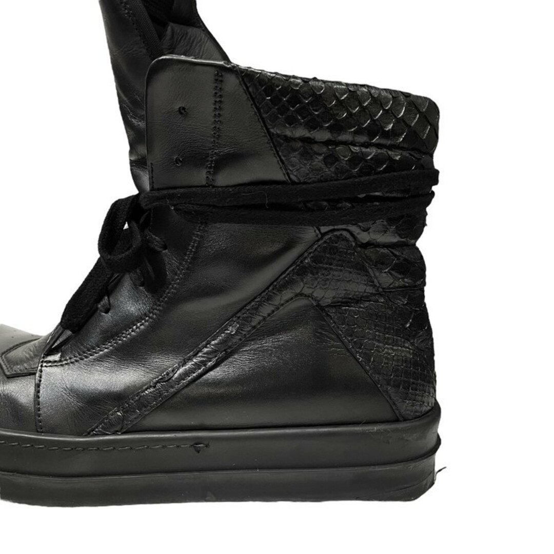 Rick Owens(リックオウエンス)のRick Owens PYTHON GEOBASKET パイソンカーフレザーハイブリッドジオバスケット ハイカットスニーカー シューズ レア メンズの靴/シューズ(スニーカー)の商品写真