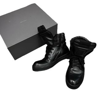 リックオウエンス(Rick Owens)のRick Owens PYTHON GEOBASKET パイソンカーフレザーハイブリッドジオバスケット ハイカットスニーカー シューズ レア(スニーカー)