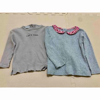 ベビーギャップ(babyGAP)のbaby gapとSOSPITA baby カットソー 2枚セット 80cm長袖(シャツ/カットソー)