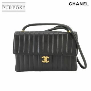 シャネル(CHANEL)の新品同様 シャネル CHANEL マドモアゼル ショルダー バッグ レザー ブラック ココマーク ゴールド 金具 ヴィンテージ VLP 90226561(ショルダーバッグ)