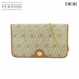 クリスチャンディオール(Christian Dior)の新品同様 クリスチャン ディオール Christian Dior ハニカム柄 2way クラッチ ショルダー バッグ PVC ベージュ ゴールド 金具 VLP 90228144(ショルダーバッグ)