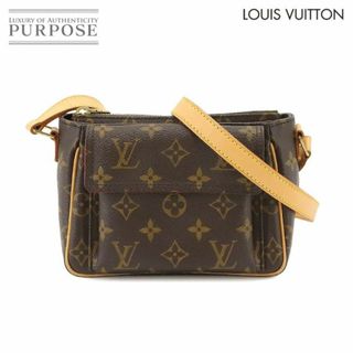 LOUIS VUITTON - ルイ ヴィトン LOUIS VUITTON モノグラム ヴィバ シテ PM ショルダー バッグ ブラウン M51165 ゴールド 金具 VLP 90228386