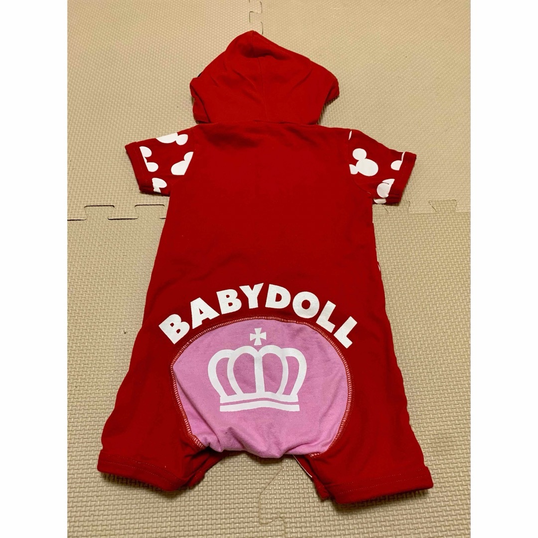 BABYDOLL(ベビードール)のBABYDOLL ベビードール ミニー ロンパース 70cm 半袖 ディズニー キッズ/ベビー/マタニティのベビー服(~85cm)(ロンパース)の商品写真