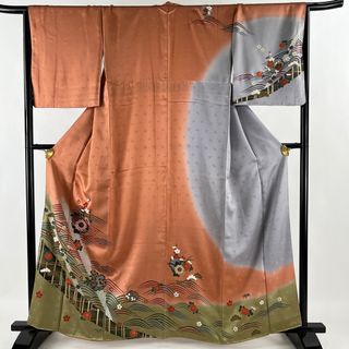 訪問着 身丈161cm 裄丈67cm 正絹 秀品 【中古】(着物)