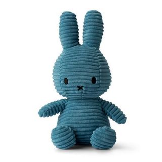 ミッフィー(miffy)のミッフィー　コーデュロイ　キーホルダー　青(キーホルダー)