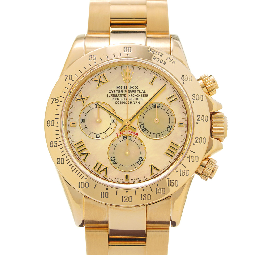 ROLEX(ロレックス)の中古 ロレックス ROLEX 116528NR P番(2000年頃製造) イエローシェル メンズ 腕時計 メンズの時計(腕時計(アナログ))の商品写真