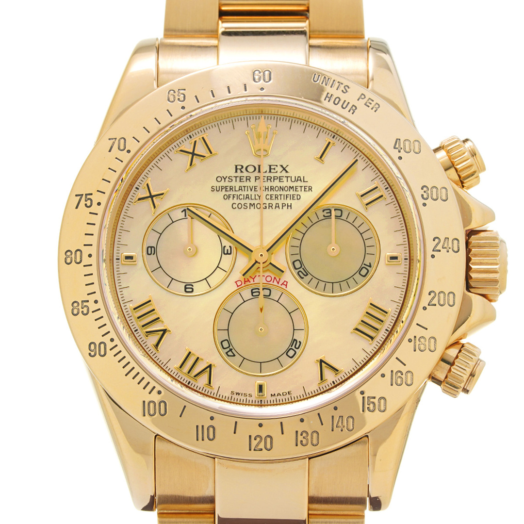 ROLEX(ロレックス)の中古 ロレックス ROLEX 116528NR P番(2000年頃製造) イエローシェル メンズ 腕時計 メンズの時計(腕時計(アナログ))の商品写真