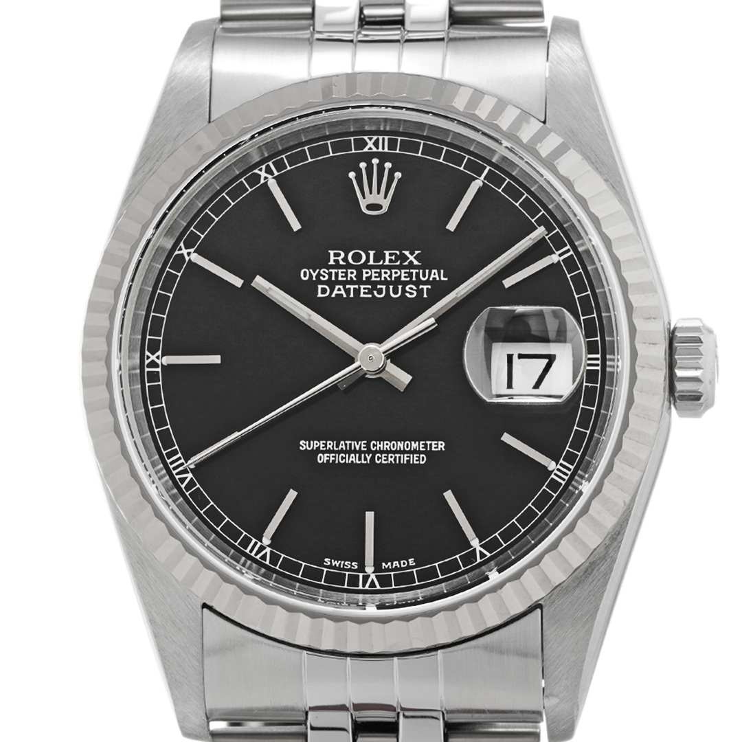 ROLEX(ロレックス)の中古 ロレックス ROLEX 16234 Y番(2002年頃製造) ブラック メンズ 腕時計 メンズの時計(腕時計(アナログ))の商品写真