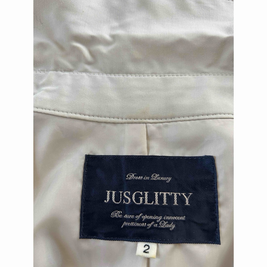 JUSGLITTY(ジャスグリッティー)のジャスグリッティー トレンチ コート レディースのジャケット/アウター(トレンチコート)の商品写真