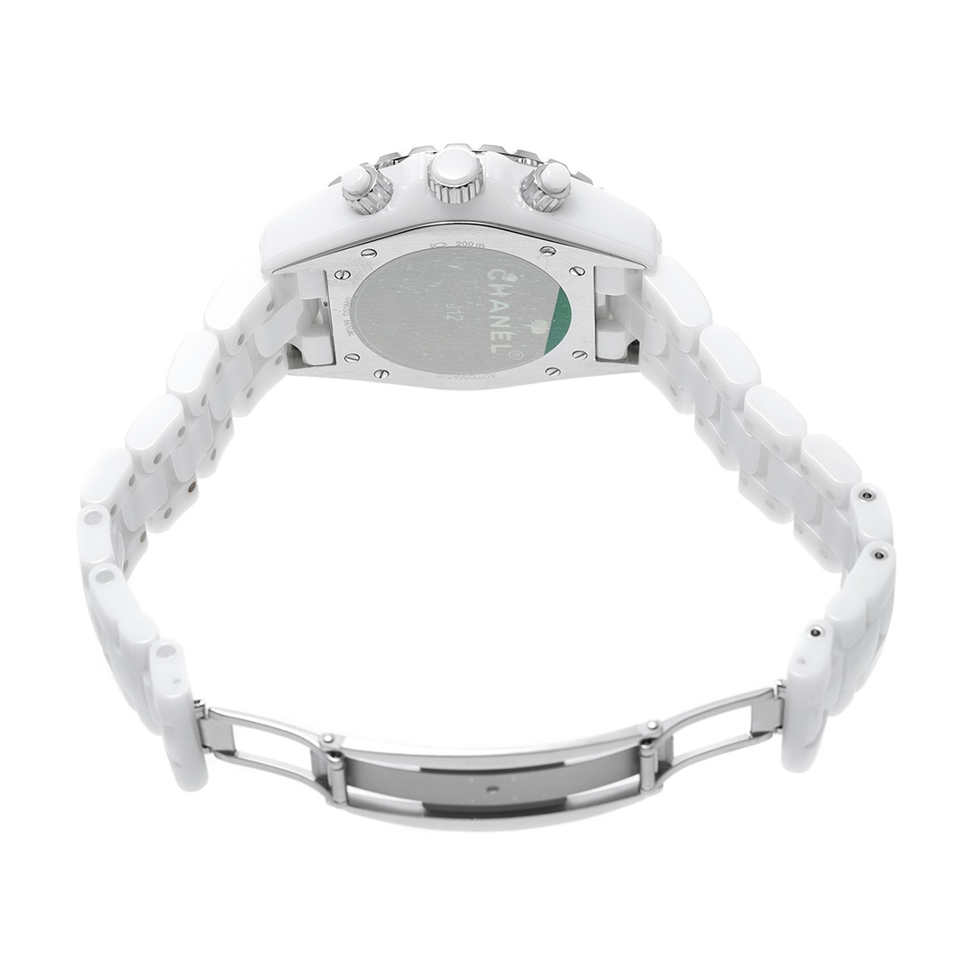 CHANEL(シャネル)の中古 シャネル CHANEL H2009 ホワイトラッカー /シルバー/ダイヤモンド メンズ 腕時計 メンズの時計(腕時計(アナログ))の商品写真
