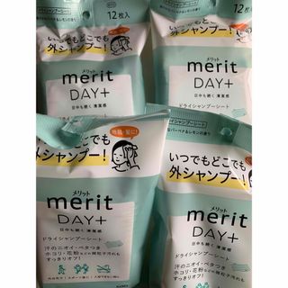 メリット(merit（KAO）)のメリットDAY+ ドライシャンプーシート 4個(その他)