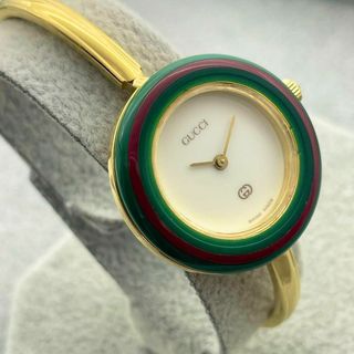 Gucci - T630 グッチ チェンジベゼル 11/12 白文字盤 クォーツ