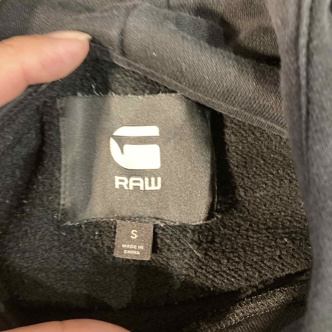 G-STAR RAW(ジースター)のG-STAR RAW ジースターロウ コットン パーカー ゴールドロゴ メンズのトップス(パーカー)の商品写真