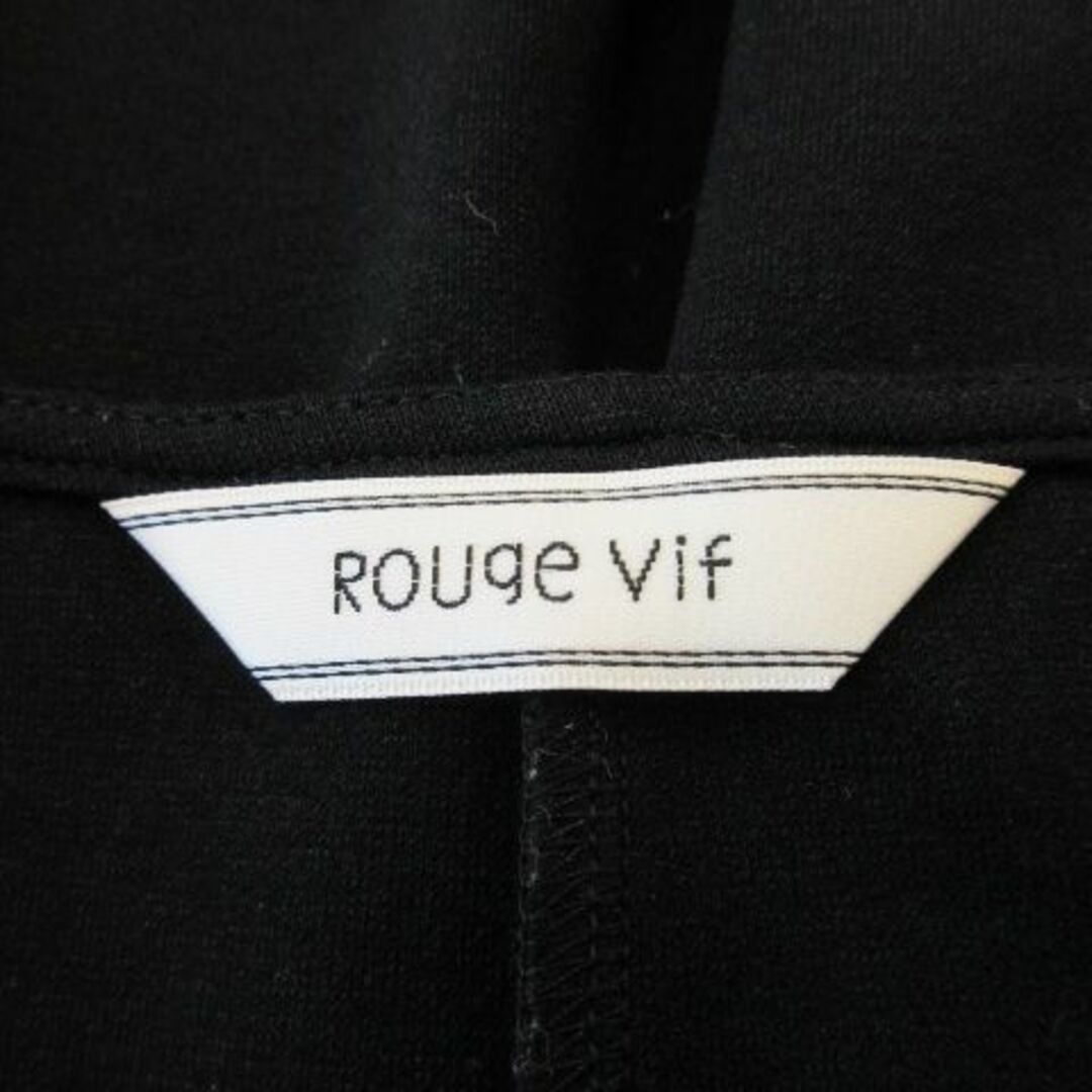 Rouge vif(ルージュヴィフ)のルージュヴィフ ジャージー素材ロングフレアワンピ 黒 231025CK1R レディースのワンピース(ロングワンピース/マキシワンピース)の商品写真