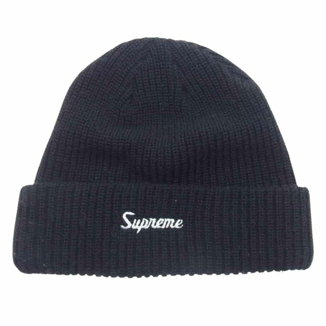 Supreme(シュプリーム)のSupreme シュプリーム ニットキャップ 22SS Loose Gauge Beanie ルーズゲージ スクリプトロゴ 刺繍 ビーニー ニットキャップ 帽子 ブラック系【中古】 メンズの帽子(その他)の商品写真