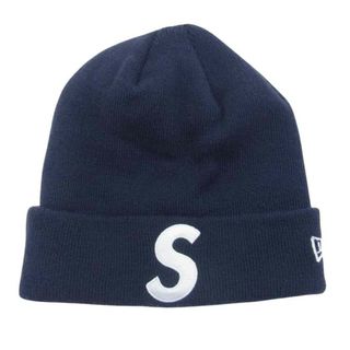 シュプリーム(Supreme)のSupreme シュプリーム ニットキャップ 23AW × New Era ニューエラ S Logo Beanie Sロゴ ボックスロゴ 刺繍 ビーニー ニットキャップ 帽子 ネイビー系【中古】(その他)