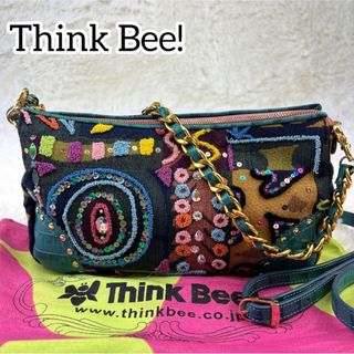 シンクビー(Think Bee!)の極美品✨シンクビー　リッピ　2wayショルダーバッグ　人気　ビジュー　チェーン(ショルダーバッグ)