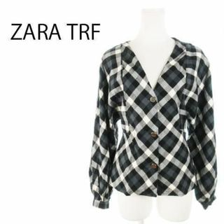 ザラ(ZARA)のザラTRF ブラウス シャツ 長袖 フランネル チェック 220927AH10A(シャツ/ブラウス(長袖/七分))