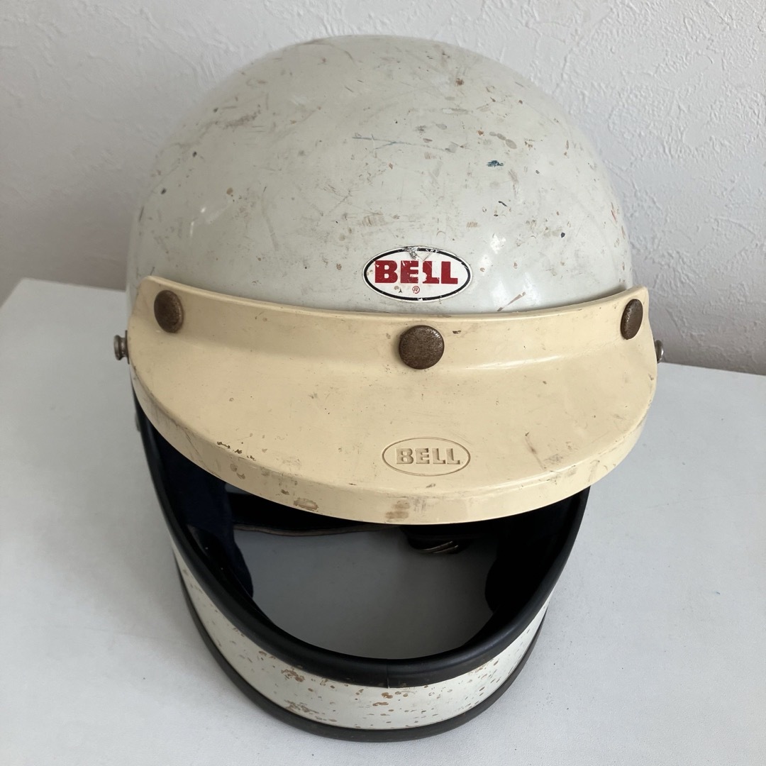 BELL STAR120 ビンテージヘルメット　1977年製　白　フルフェイス 自動車/バイクのバイク(ヘルメット/シールド)の商品写真