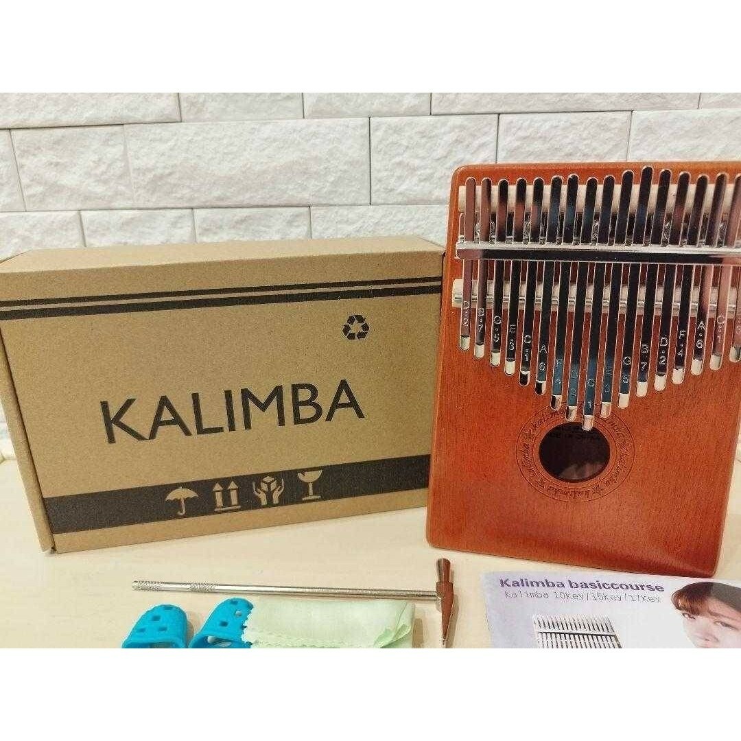 カリンバ kalimba 17キー 簡易教則本付き 楽器の鍵盤楽器(その他)の商品写真