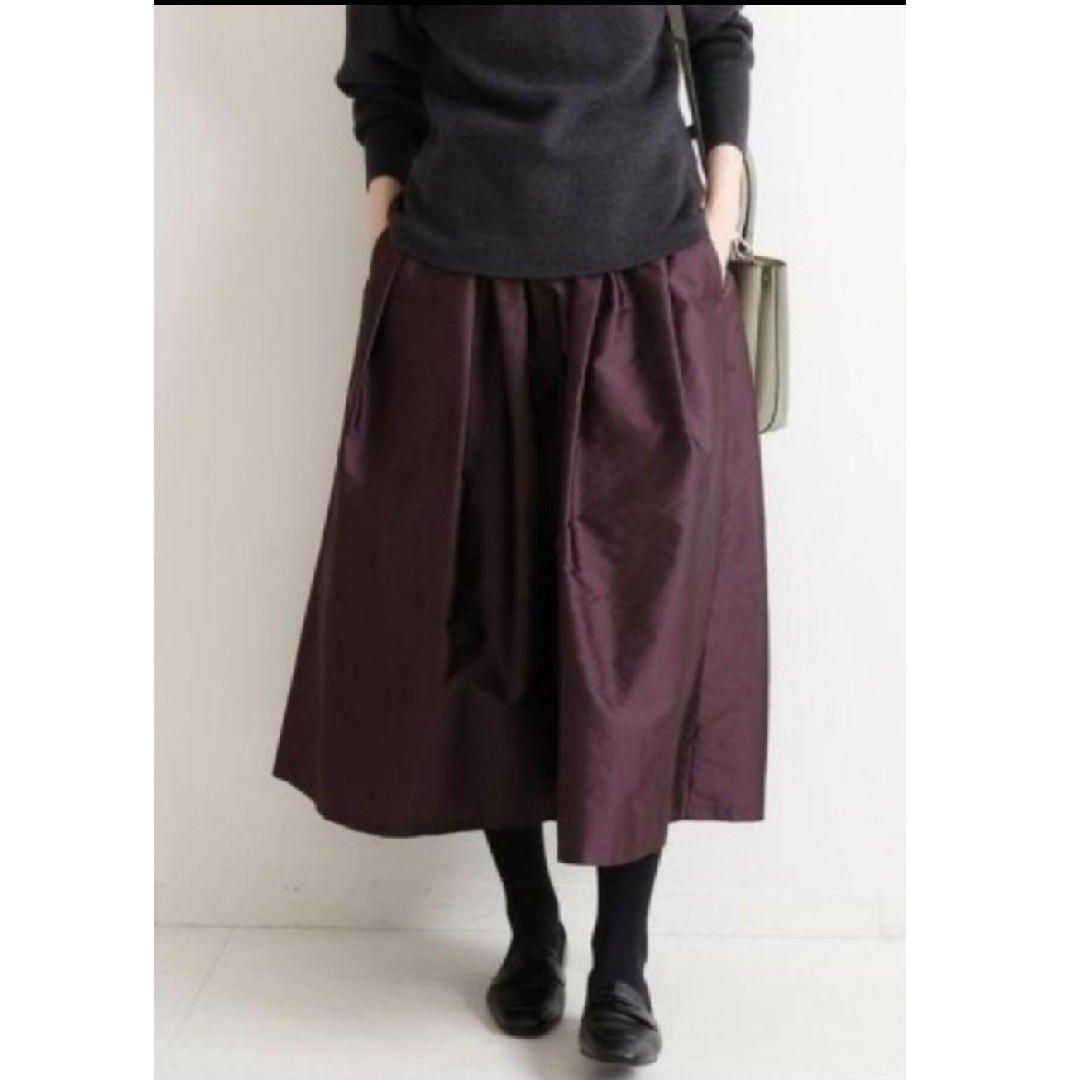 IENA(イエナ)のAIDA タフタギャザースカート レディースのスカート(ロングスカート)の商品写真