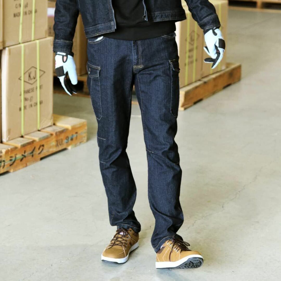 [フォーキャスト] デニムストレッチカーゴパンツ 激ラクデニムカーゴ メンズ レディースのジャケット/アウター(ノーカラージャケット)の商品写真