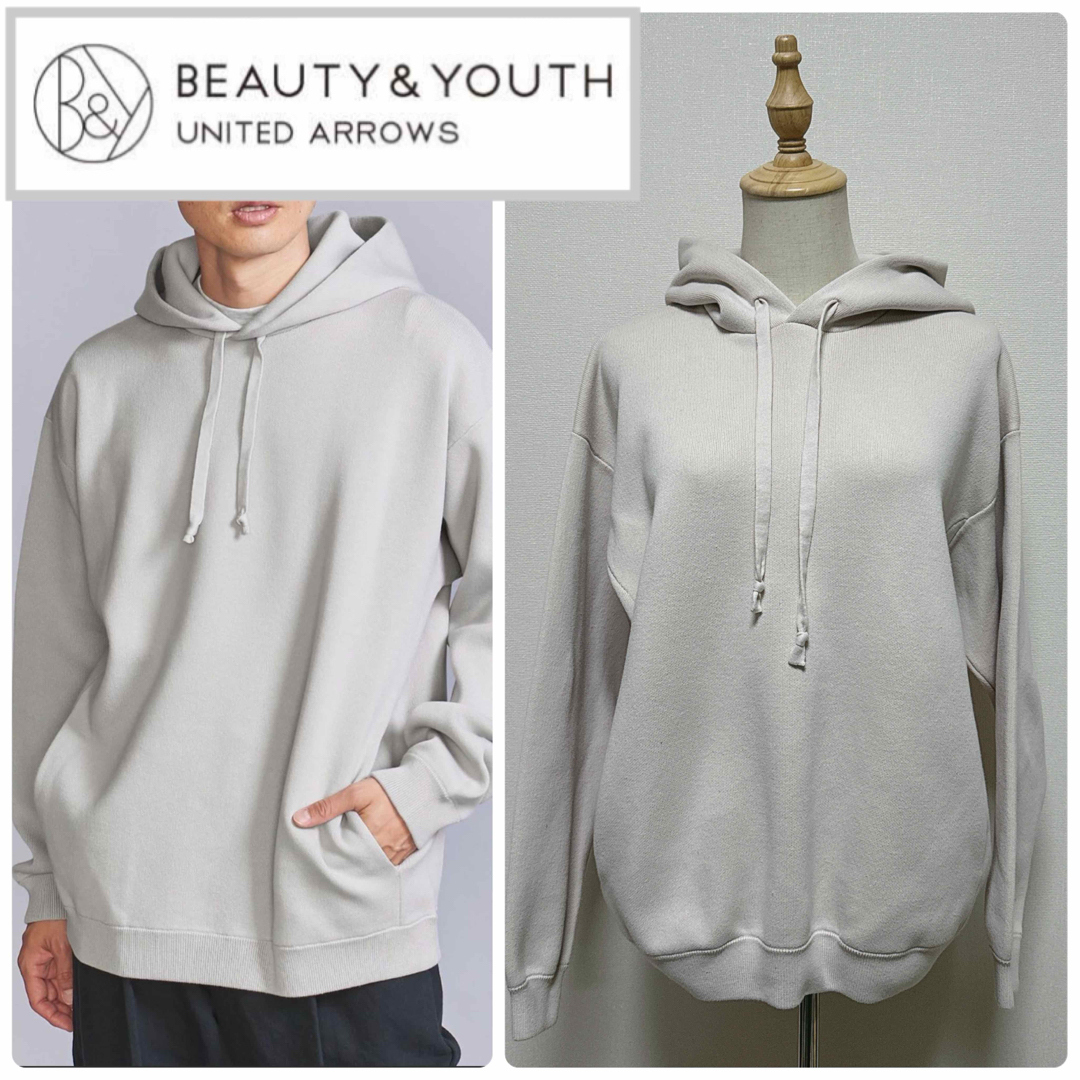 BEAUTY&YOUTH UNITED ARROWS(ビューティアンドユースユナイテッドアローズ)のユナイテッドアローズ　スムース ニット パーカー メンズのトップス(パーカー)の商品写真