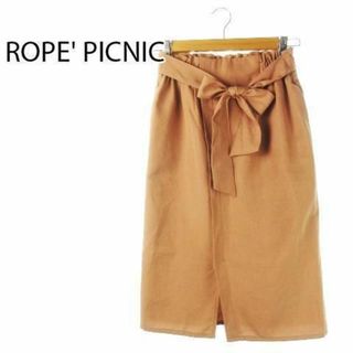 ロペピクニック(Rope' Picnic)のロペピクニック フロントリボン タイトスカート 38 茶 221130CK24A(その他)