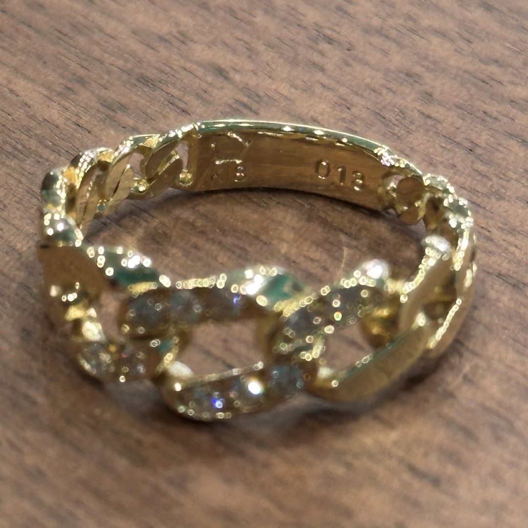 星の砂 HOSHI no SUNA K18ダイヤ0.13ctリング レディースのアクセサリー(リング(指輪))の商品写真