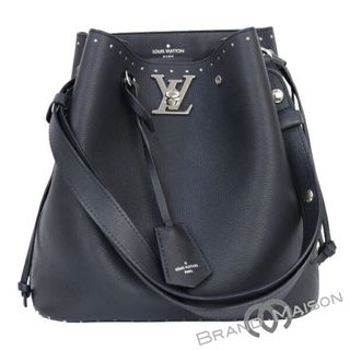 ルイヴィトン(LOUIS VUITTON)の新品同様【ルイ・ヴィトン】ロックミー・バケット/M43878/カーフ/ノワール/ショルダーバッグ/レディース/LOUIS VUITTON/ブラック 【中古】(メッセンジャーバッグ)