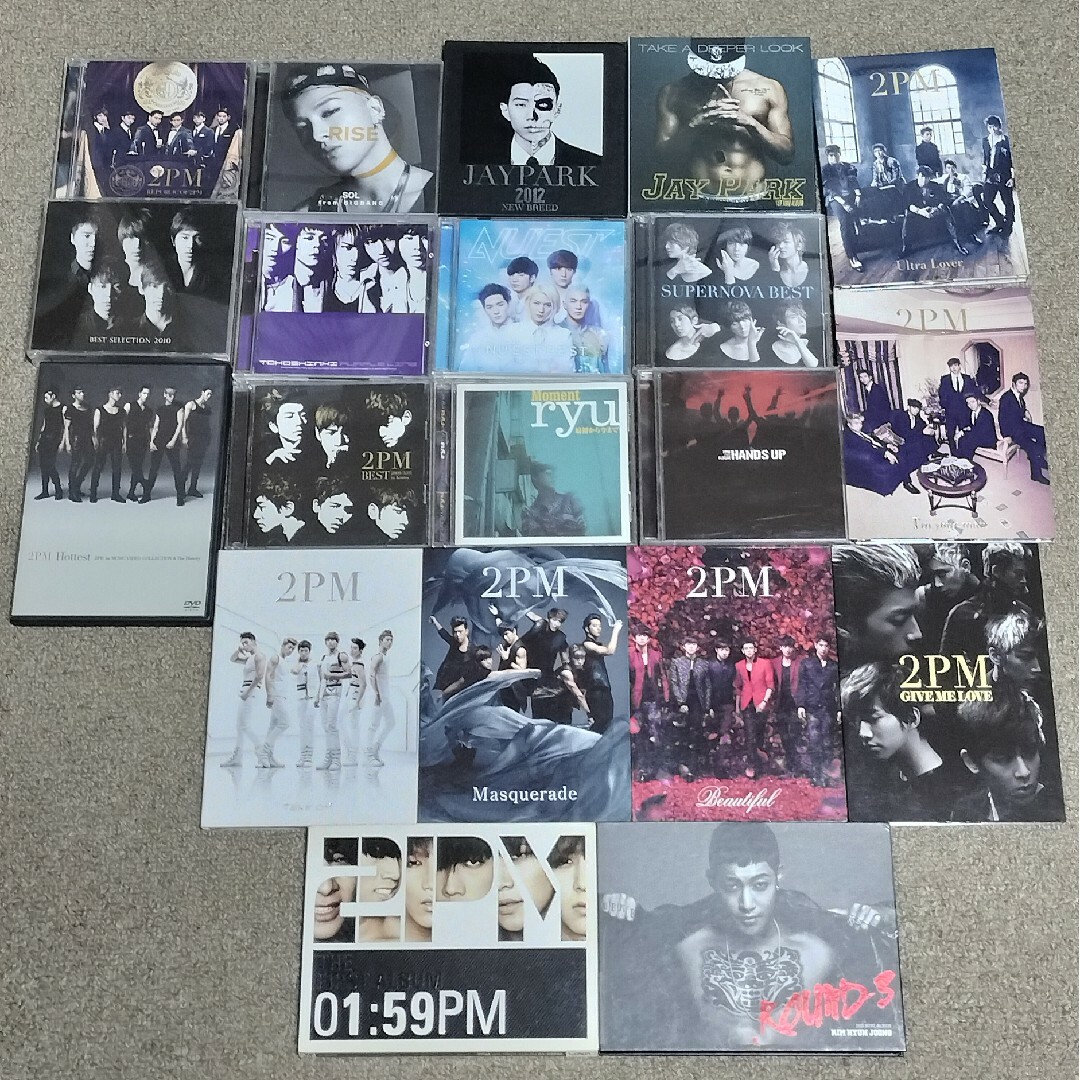 韓国 K-POP CD&DVDコレクション20点セット エンタメ/ホビーのCD(K-POP/アジア)の商品写真