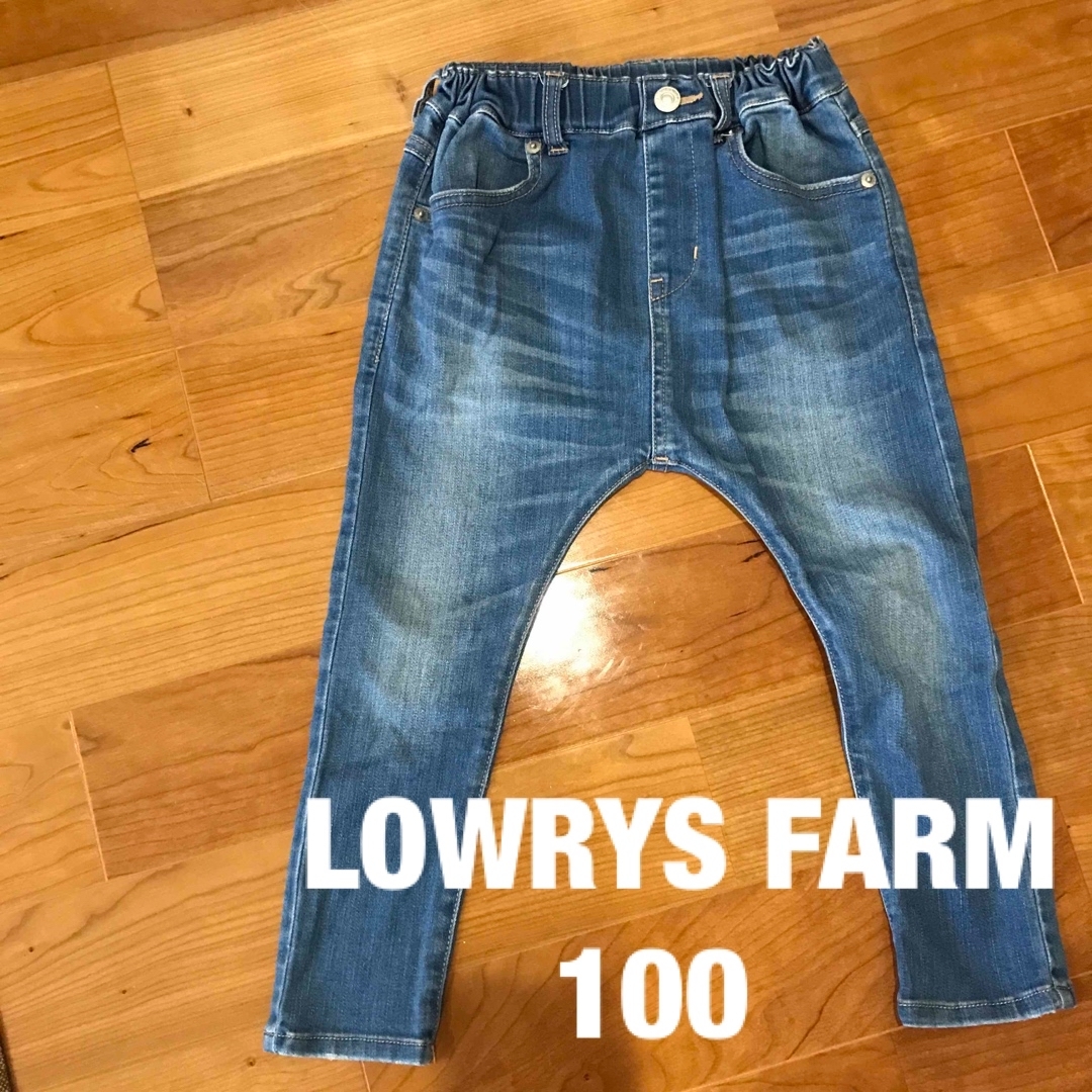 LOWRYS FARM(ローリーズファーム)のローリーズファーム　デニムレギパン　100-110 キッズ/ベビー/マタニティのキッズ服女の子用(90cm~)(パンツ/スパッツ)の商品写真