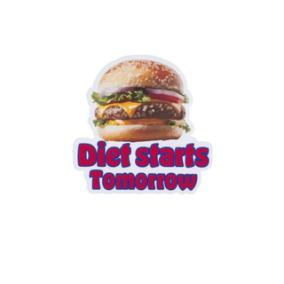 ST-20 防水ステッカー Diet starts Tomorrow(しおり/ステッカー)