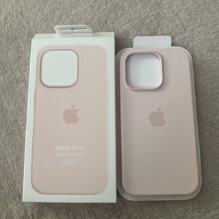 アップル(Apple)のiPhone14Pro 純正 シリコーンケース チョークピンク(iPhoneケース)