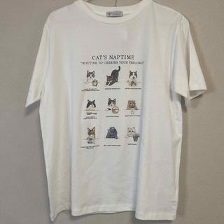 アフタヌーンティー(AfternoonTea)の新品未使用　猫Tシャツ　送料込み(Tシャツ/カットソー(半袖/袖なし))