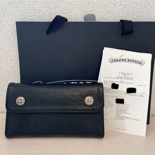 Chrome Hearts - インボイス付き　クロムハーツ　長財布　ウェーブウォレット　