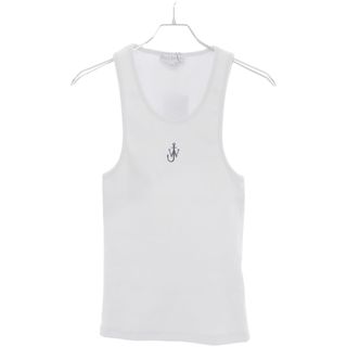 ジェイダブリューアンダーソン(J.W.ANDERSON)のJ.W.ANDERSON ジェイダブリュー アンダーソン 24SS ANCHOR EMBROIDERY TANK TOP アンカーロゴリブタンクトップ J00205 PG1521 ホワイト XXS(タンクトップ)