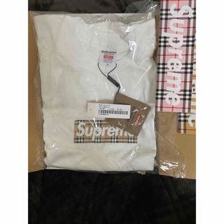 Supreme - 22ssSupreme Burberry BoxLogo Tee White M