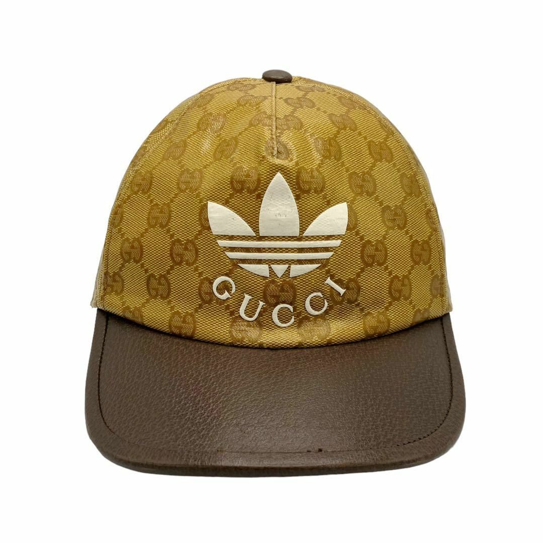 Gucci(グッチ)の⭐️良品⭐️ グッチ × アディダス GGクリスタルキャンバス キャップ メンズの帽子(キャップ)の商品写真