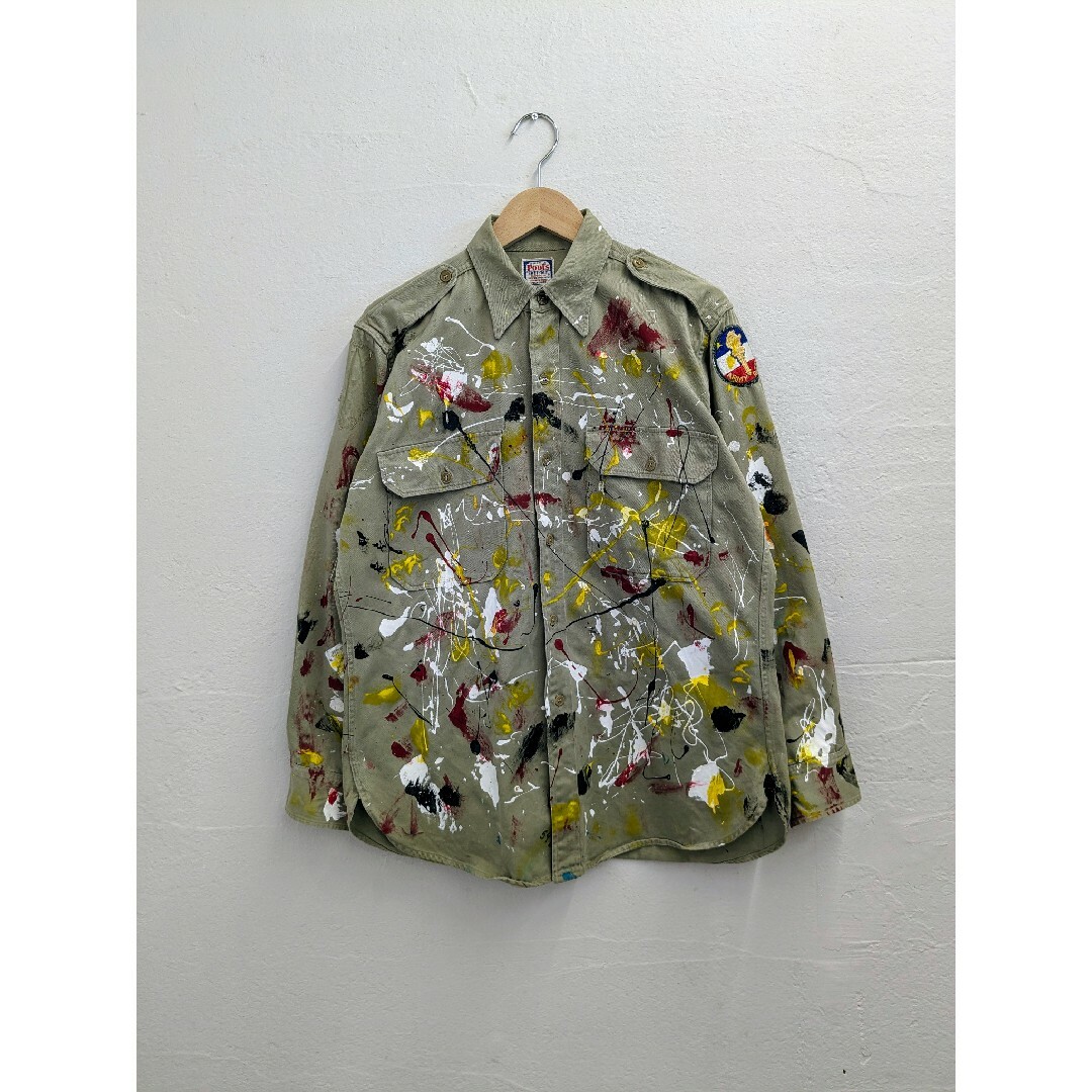 BEAMS(ビームス)のPool's SWETPRUF PAINTING MILITARY JACKET メンズのジャケット/アウター(ミリタリージャケット)の商品写真